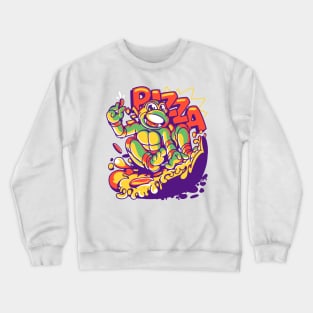 Pizza Turtle Time Crewneck Sweatshirt